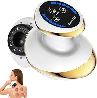 Lymphdrainage Gerät Cellulite Massagegerät,4-in-1Massagegerät mit Vakuum-Schröpftherapie&Gua Sha Elektrisch,schröpfgerät e...