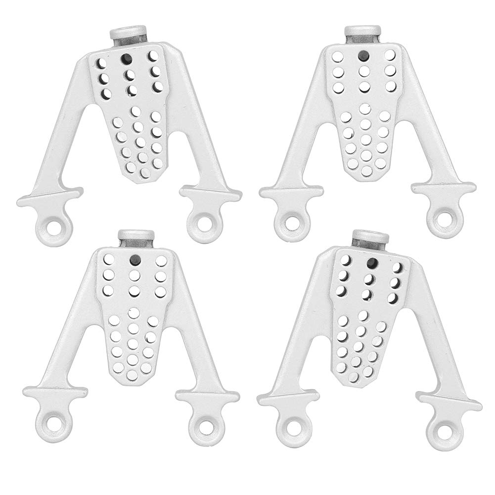 RC Car Shock Tower, Metal Adjustable Shock Damper Towers Mount Multihole Accessory for SCX10 1/10 RC Car(Silver) Scx10 Shock Towers Scx10 Iii Shocks Scx10 Body Posts