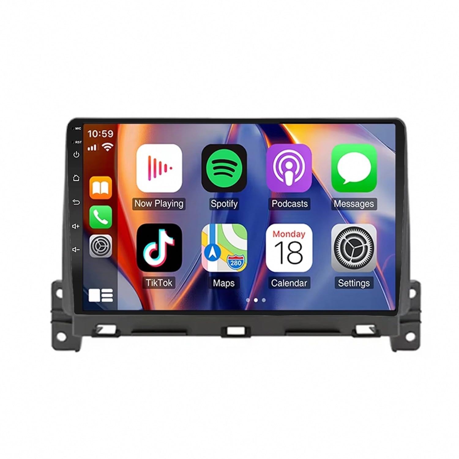 Radio Macchina Touch Screen per Hyundai Classic Santa Fe 2000-2004 Bluetooth, Ips Touchscreen Radio con Siri/Vocale/Gps Navigazione/Musica Online/Mirror Link, Telecamera, 4 Nucleo 1G+32G