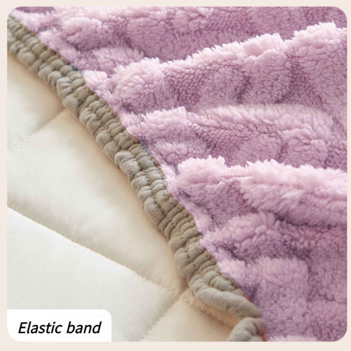 Mattress Cover Fitted Sheet Skin-Friendly Mattress Topper Thickened Velvet Mattress Protector Breathable Mattress Dustproof Pad Cover for Bed Decoration-Green||Queen:59inchx79inch(1pcs)