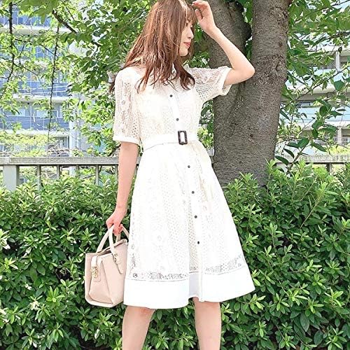 Amazon Co Jp ミッシュ マッシュ Misch Masch レースシャツワンピース シロ M 服 ファッション小物