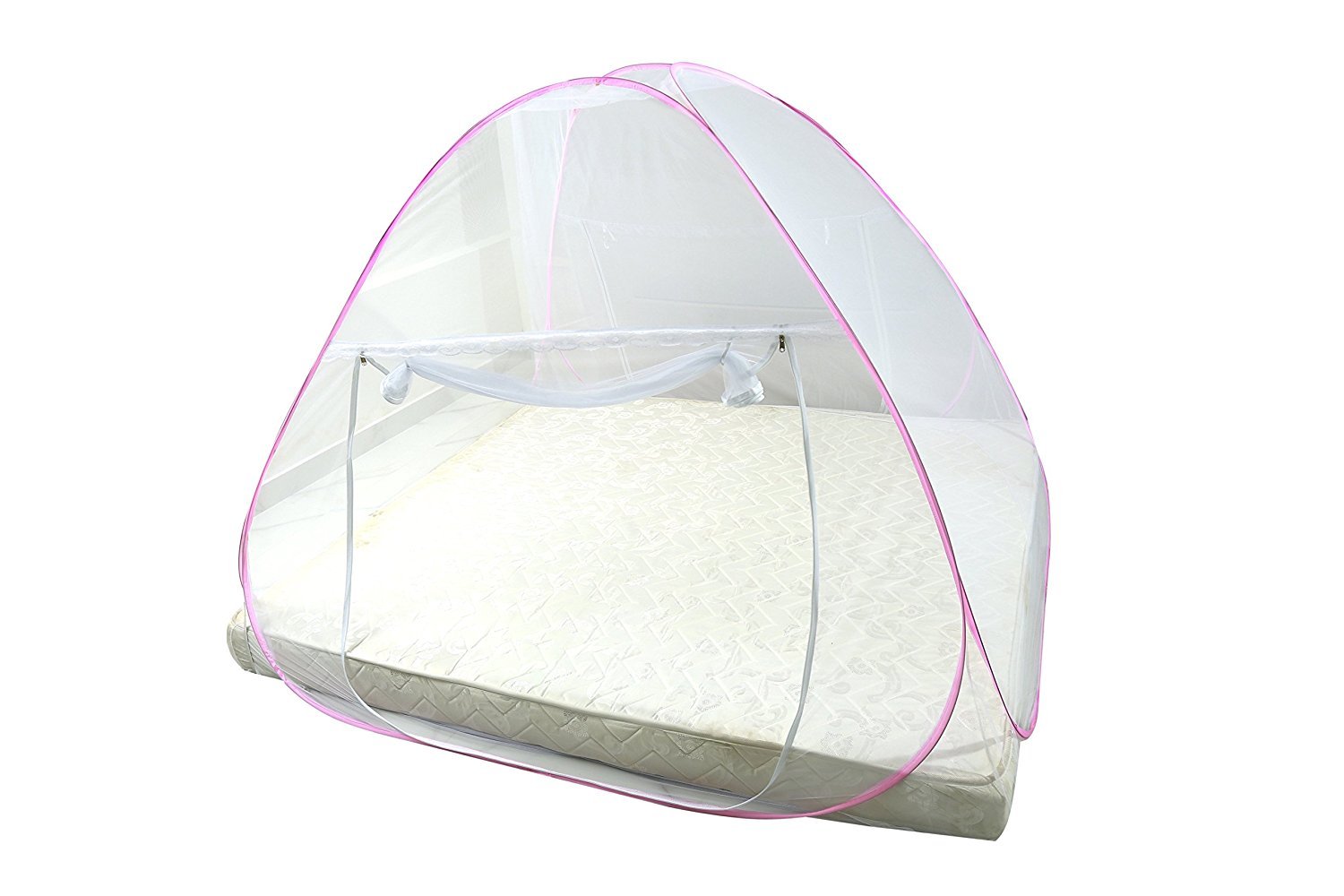 V Make Foldable Mosquito Net For King Size Double Bed With Stand (Pink) (B0773VNMD6) Amazon Price History, Amazon Price Tracker