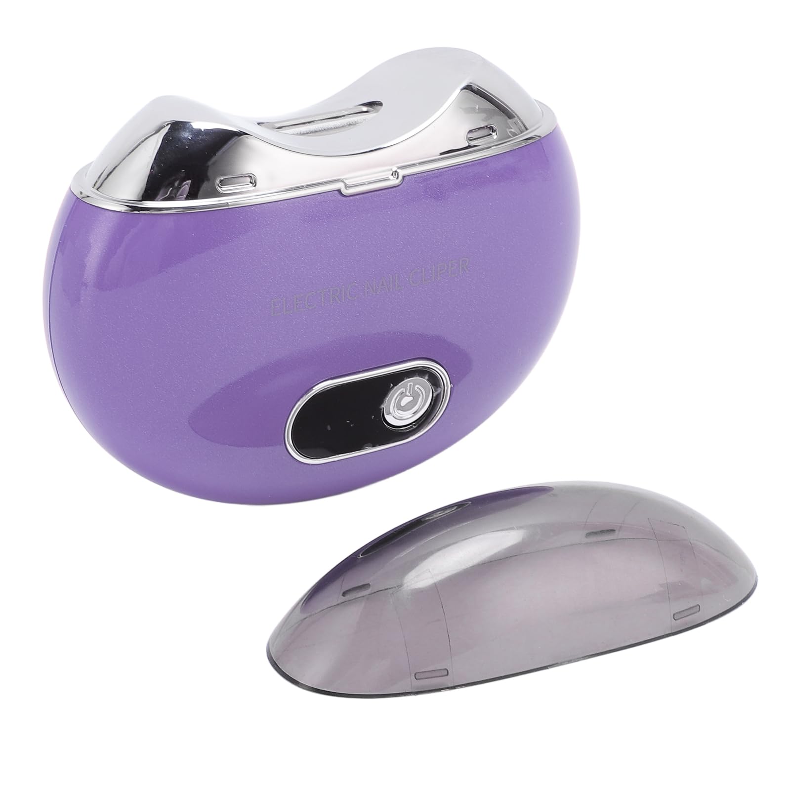 Electric Nail Trimmer, Safe Use Concealed Cutter, Whisper Quiet, LED Light, Nail Scraps Storage, 3 Gears, White, USB Rechargeable for Baby, Kids, Seniors, Adults with Integrated