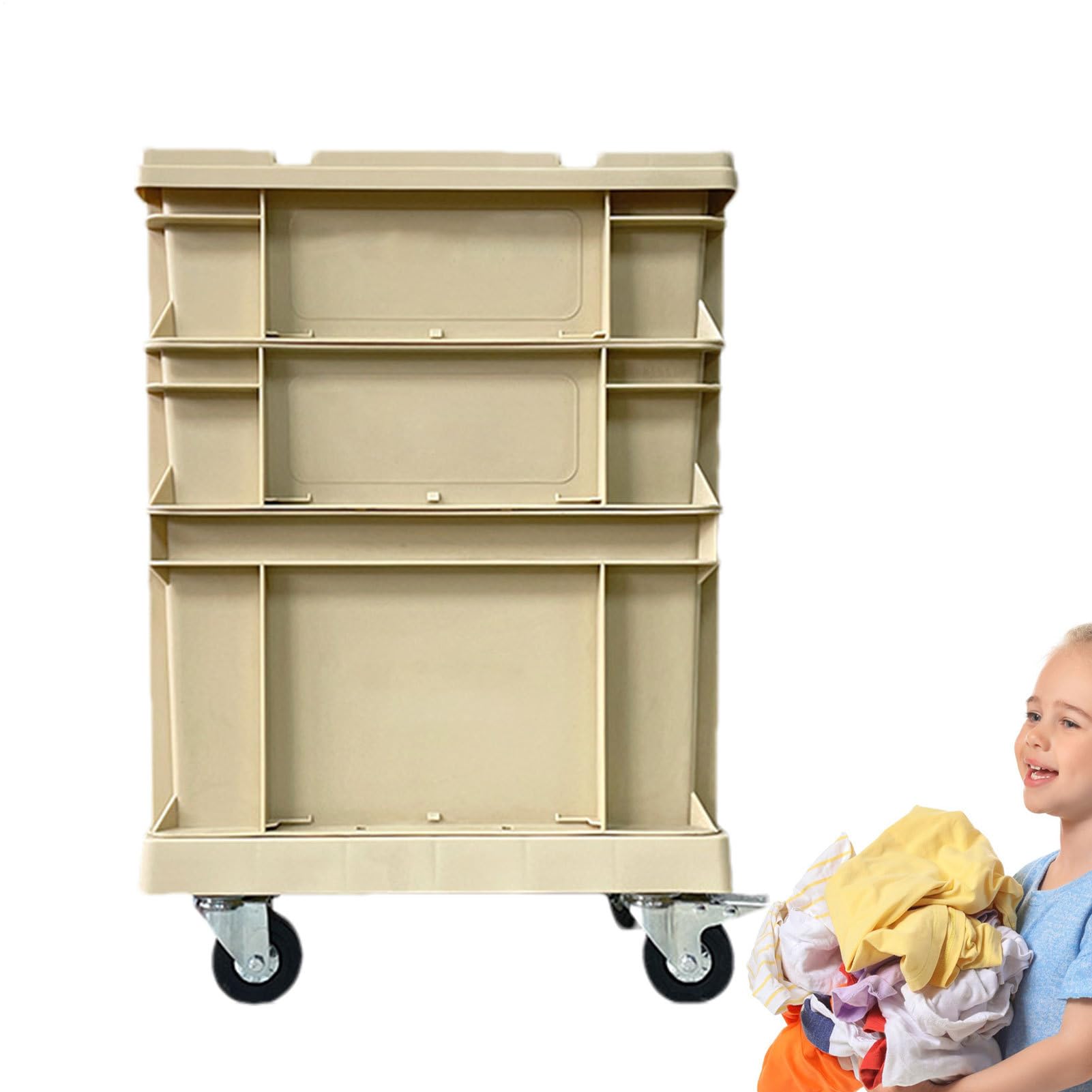 Contenitori Di Archiviazione Impilabili Con Ruote Contenitori Resistenti a | Casse Per Garage E Traslochi Per Garage Cantina Soffitta Ufficio Domestico Esterno Attrezzi Giocattoli