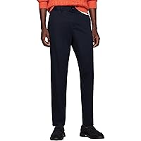 Tommy Hilfiger Uomo Pantaloni Chino Tapered Fit, Blu (Desert Sky)