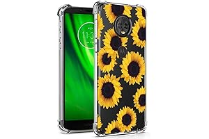 Sidande Moto G6 Play Case,Moto G6 Forge Case, Shockproof Clear Floral Soft...