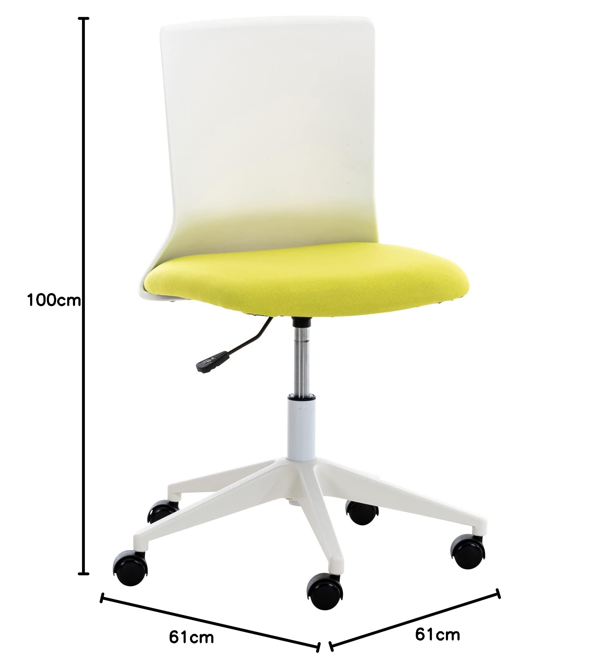 CLP Chaise De Bureau Originale Apolda avec Assise en Tissu Ou Similicuir I Fauteuil De Bureau avec roulettes I Hauteur Réglable Et Pivotant, Couleur:Vert, Matériel:Tissu