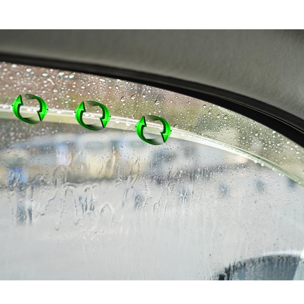 4PCS Deflettori Antivento Auto per MercedesBenz GLA 2020-2025 | PC materiale Favorire circolazione dell'aria Impedire all'acqua piovana entrare nell'auto diminuisce rumore vento antivento
