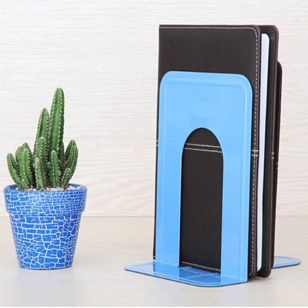 Buchstopper Buchstützen Dekorative Große Buchstützen, Gitter, Buchstützen aus Metall, für Halten von Büchern, für Heimbürobedarf Bücherhalter Buchstütze (Color : Black, Size : A)