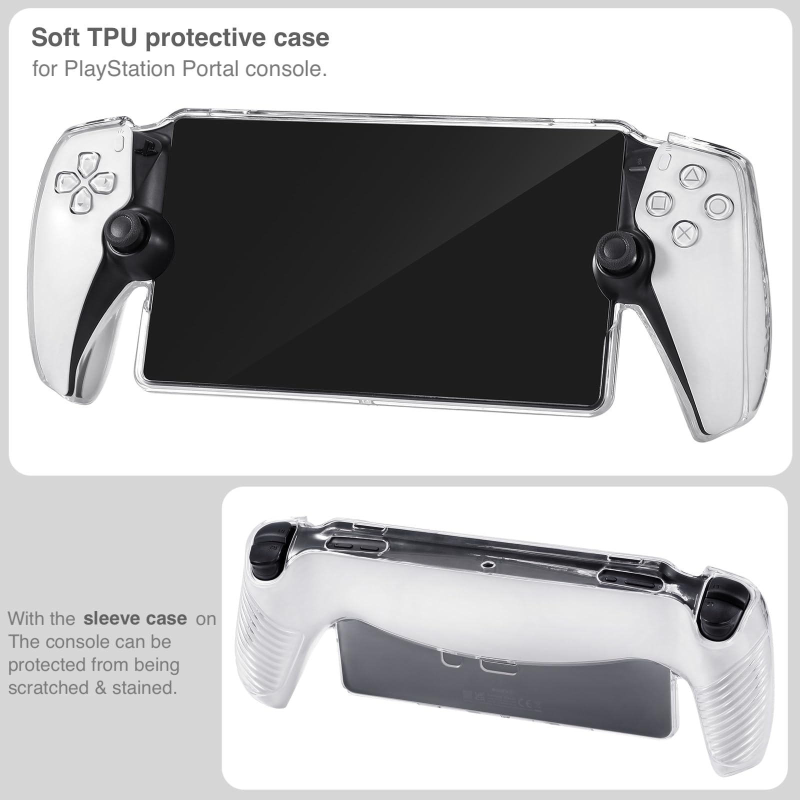 Custodia rigida per PlayStation Portal Remote Player | Il kit di accessori include borsa da viaggio impermeabile, custodia protettiva e protezioni schermo per PS Portal