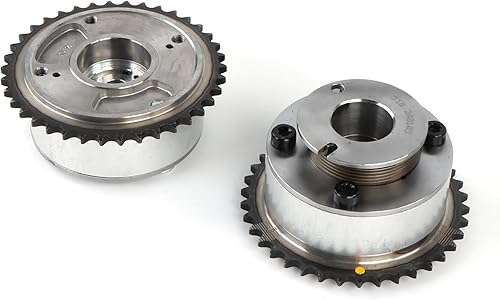 2Pcs Engine Timing Camshaft VVT Gear Set 24350-3CGA1 24370-3CGA0 Intake & Exhaus
