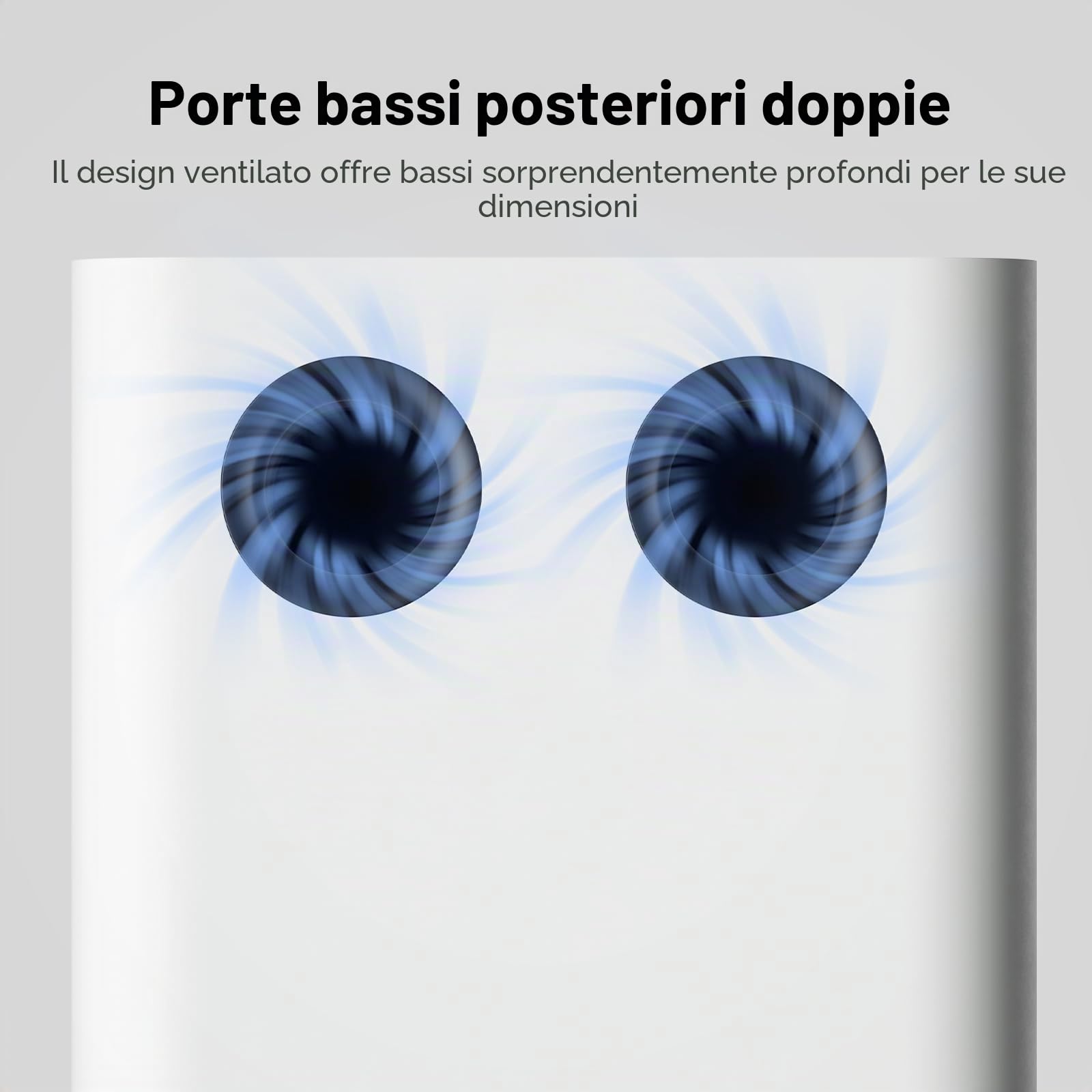 Fosi Audio SW10 Subwoofer Attivo da 10 pollici da 500W con Amplificatore Incorporato, Subwoofer compatto Amplificato Attivo per Home Audio Theater, Ingressi/Uscite LFE e RCA