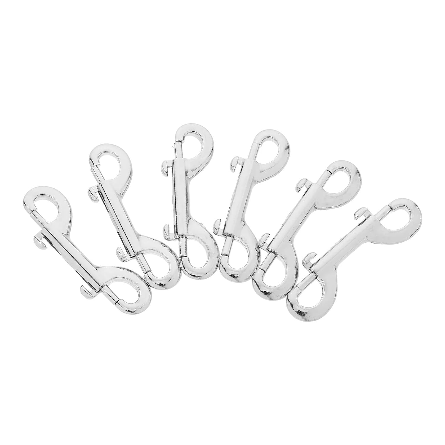 Double Ended Bolt Snap Hooks 18Pcs Stainless Steel Pet Hooks Double Ended Clips Diving Buckles Swivel Snaps Metal Parts for Diving, Dog Leash, Horse Tack