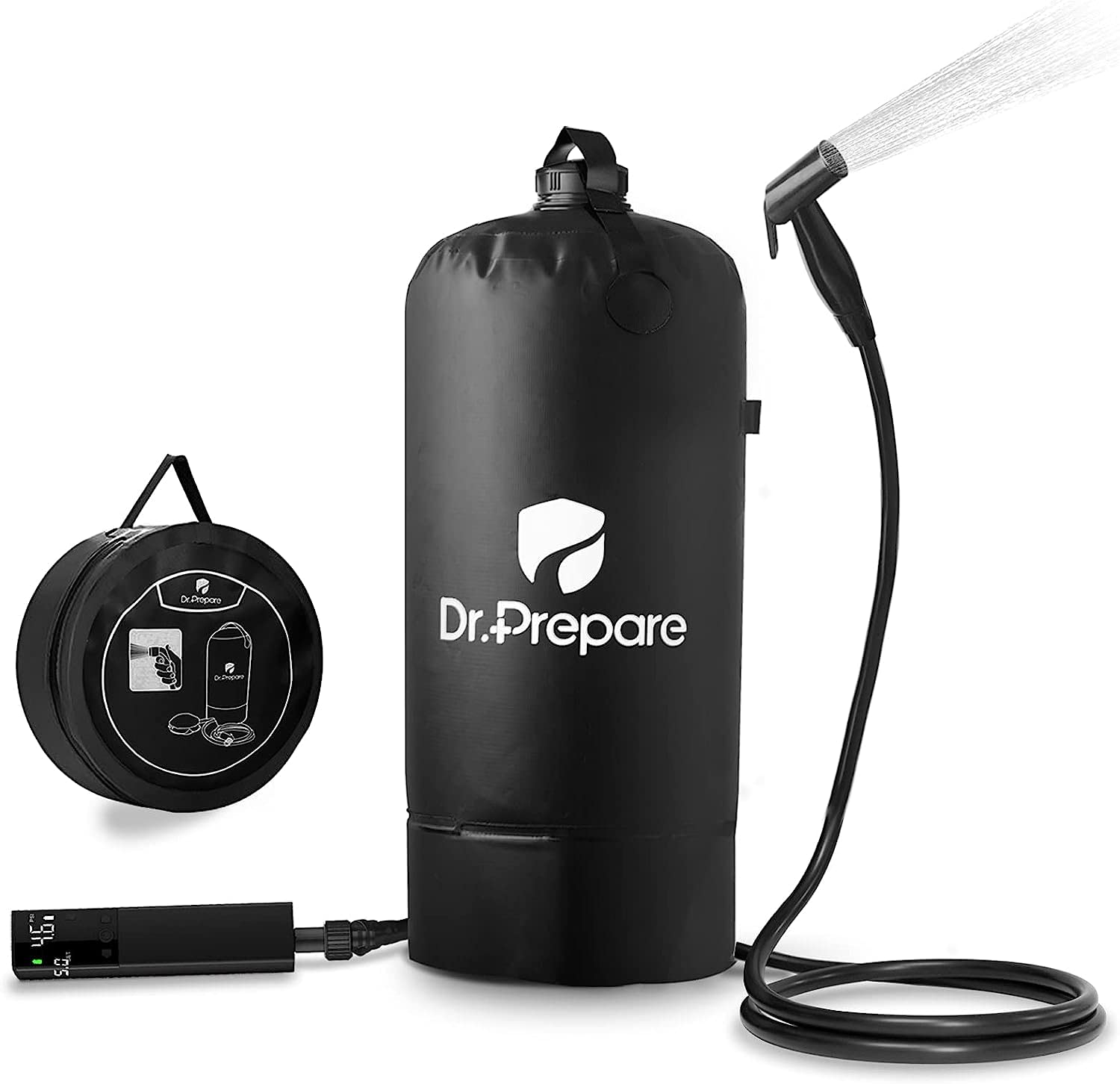 Buy Dr. Prepare Camping Shower, 4 Gallons/15L Portable Camp Shower Bag