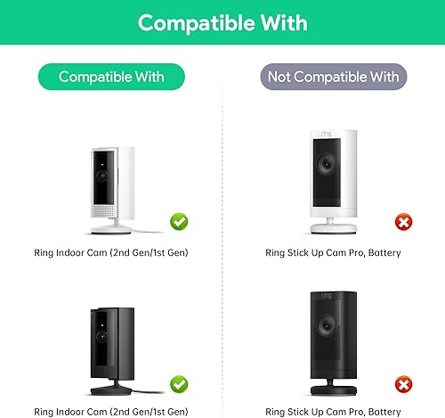 Miniatura 2 de Soporte de ventana para cámara interior Ring (2. generación1 generación), diseñado específicamente para uso oficial, inclinación de 20 grados hacia
