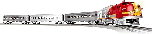 Lionel Santa Fe Super Chief Electric O Gauge 5.0 - Juego de tren Bluetooth con mando a distancia