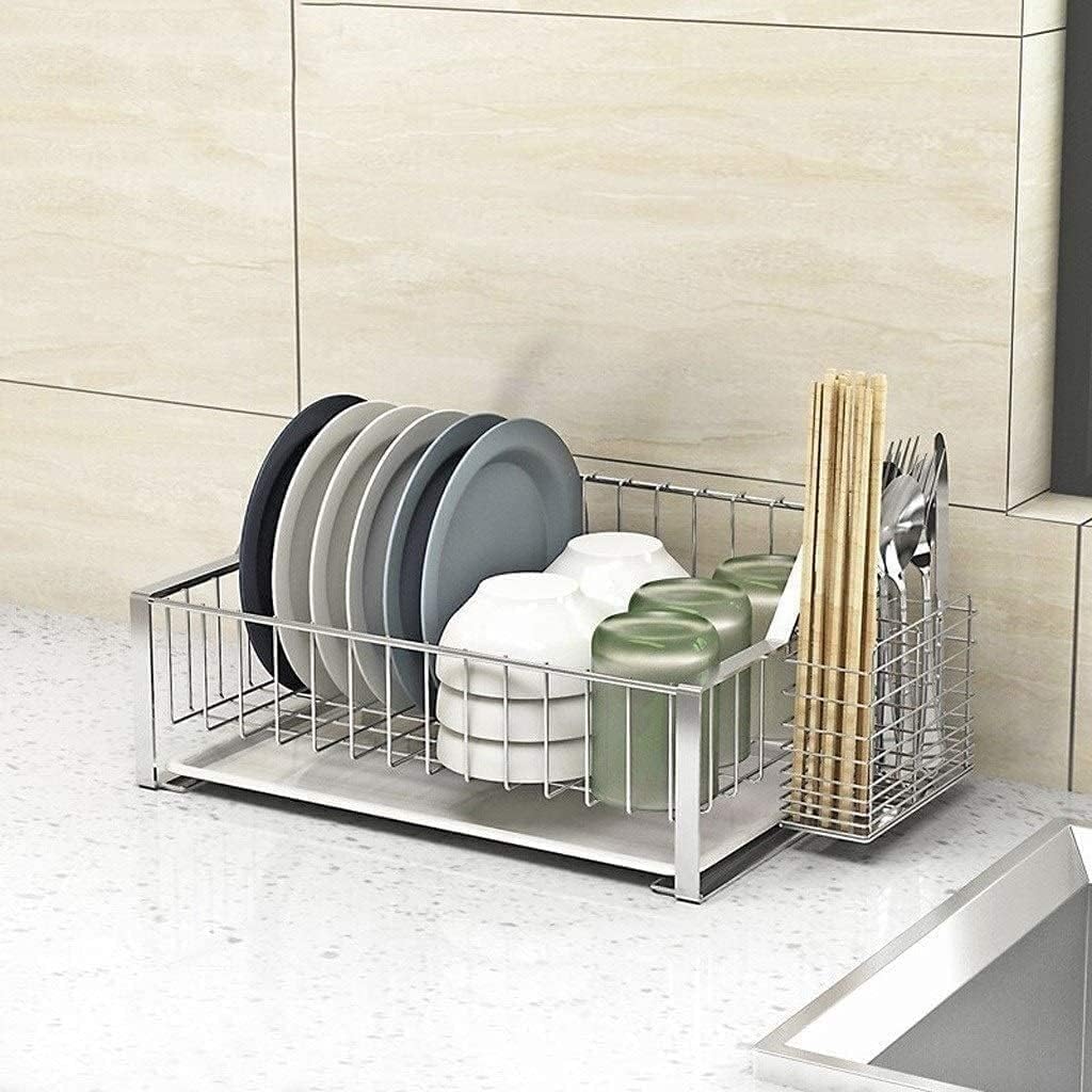 Dish Drying Rack Tableware Holder 304 Stainless Steel Dish Rack Countertop Drain Dish Rack Kitchen Rack Storage Supplies Dry Dish Rack Drying Rack Drying Rack Kitchen