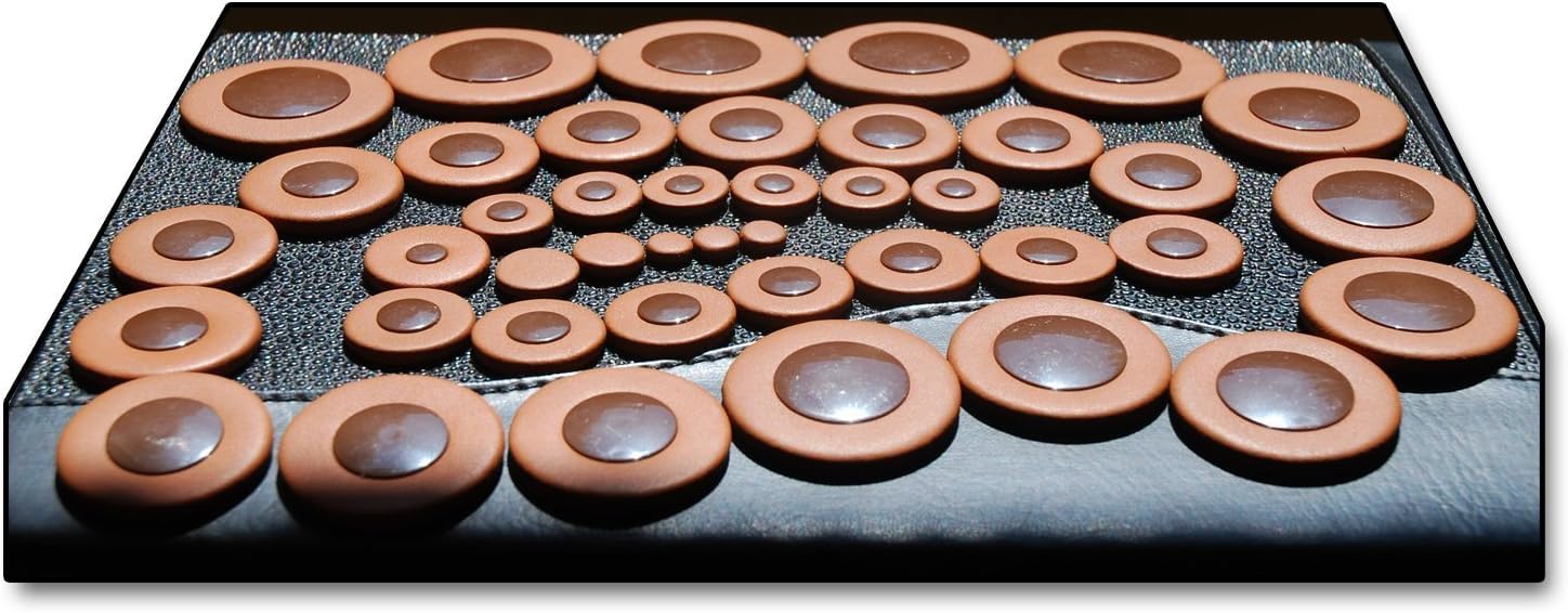 Universal Deluxe Leather Pads for Alto Saxophone (47 Cuscinetti) Soundman per Sassofono Contralto 47 pezzi Risuonatori plastica Universal
