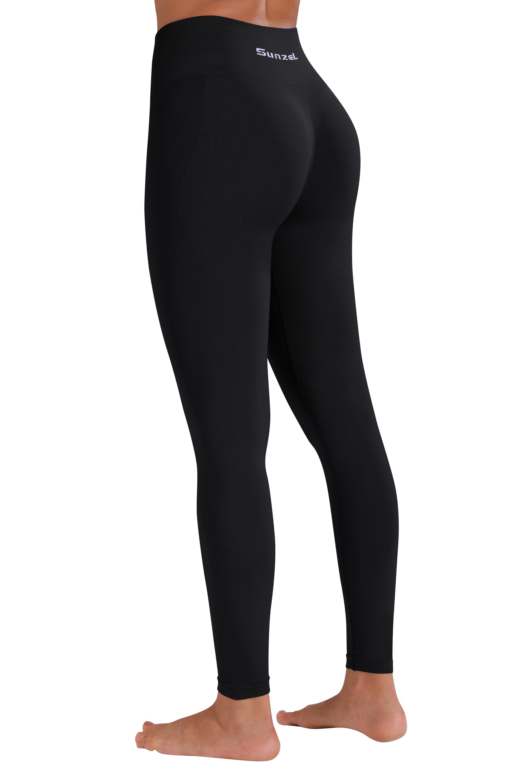 Sunzel Pantaloni da Yoga da Donna, a Vita Alta, 7/8, con Tasca, per Allenamento, Corsa, Fitness