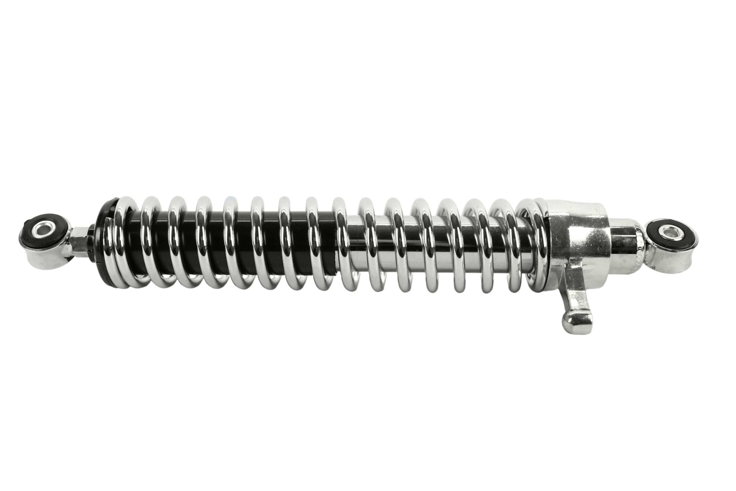 2 Stoßdämpfer, Federbeine 380mm, Tuning für Simson Enduro S51 S50 S70, verstellbar, Feder verchromt