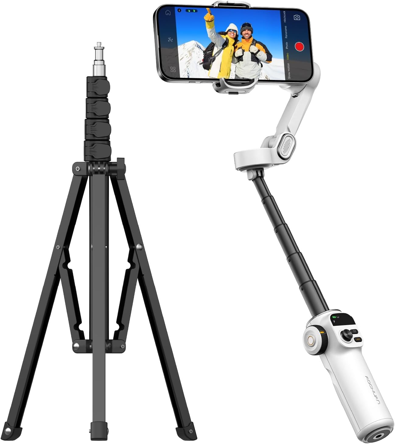 AOCHUAN 3-Axis Gimbal Stabilizer for Smartphone Smart X2 & T20 Complete Tripod