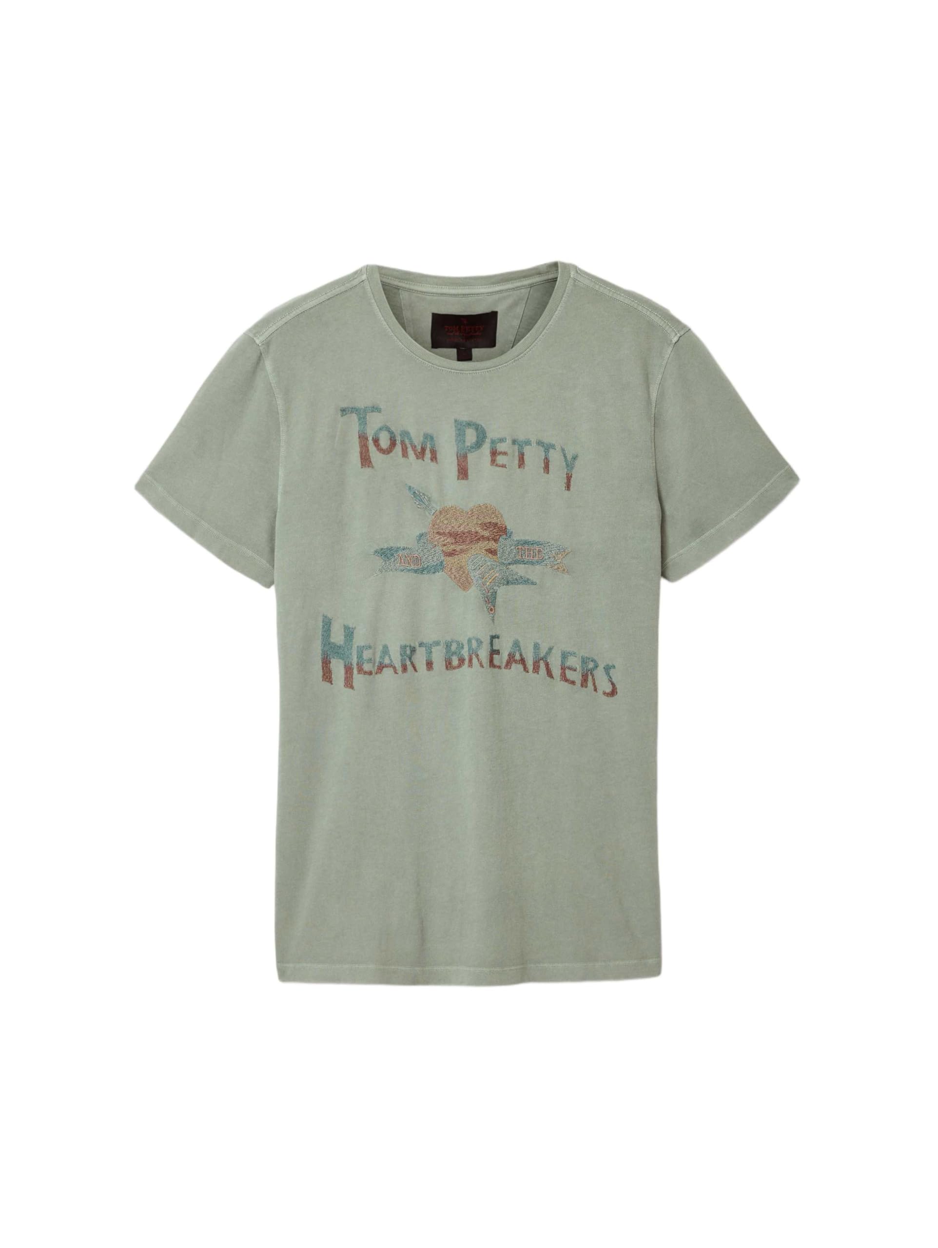 John Varvatos Tom Petty and The Heartbreakers Men's Embroidered T-Shirt, Ash, S