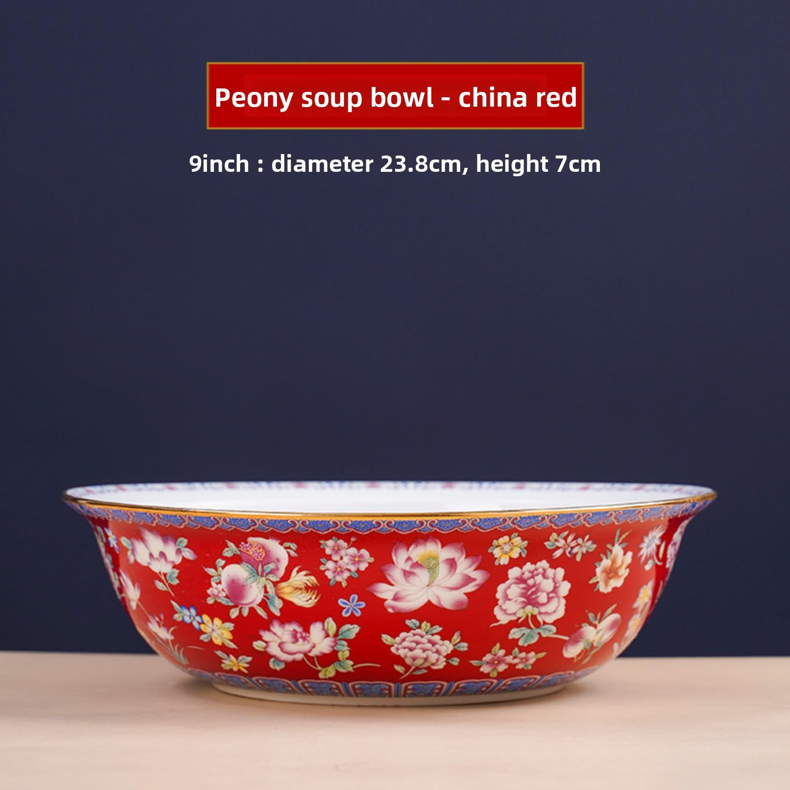 Miska na ryż w kolorze porcelany kostnej, 23,8 cm 23,8 cm, chińska ceramiczna zastawa stołowa do jadalni domowej