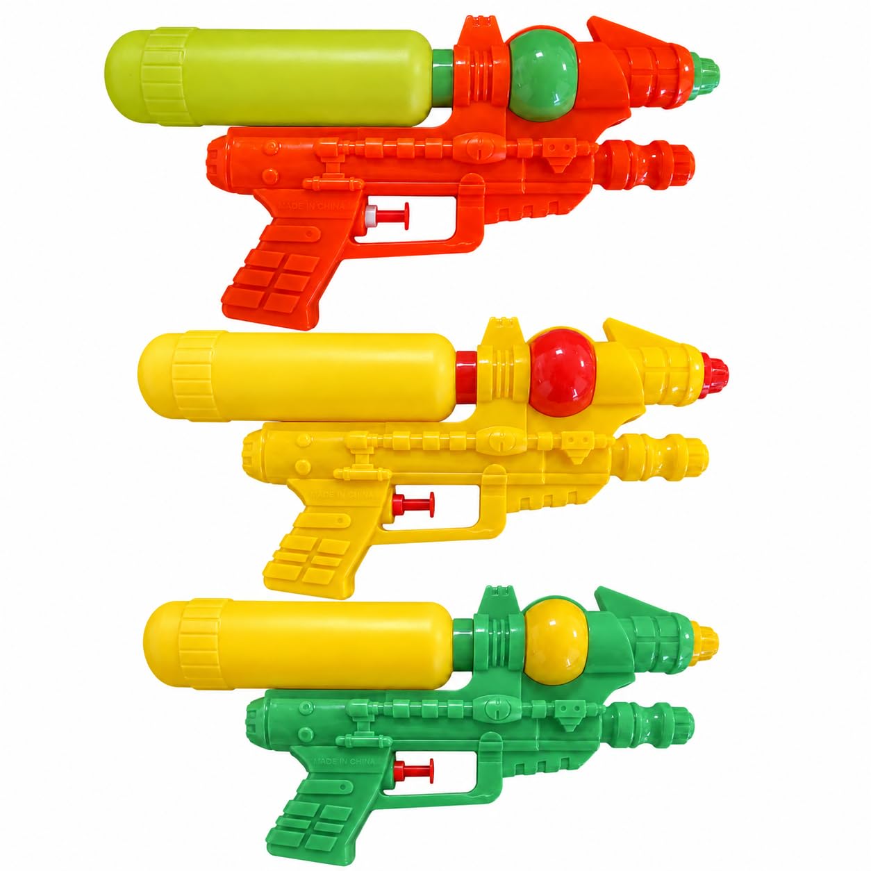 Kids Water Guns 10 Inch Pump Action Water Blaster Toys – Assorted Colour Water Pistols with Refillable Tank, Lightweight Outdoor Summer Garden Beach Pool Party Water Fight Toys for Boys & Girls (1)