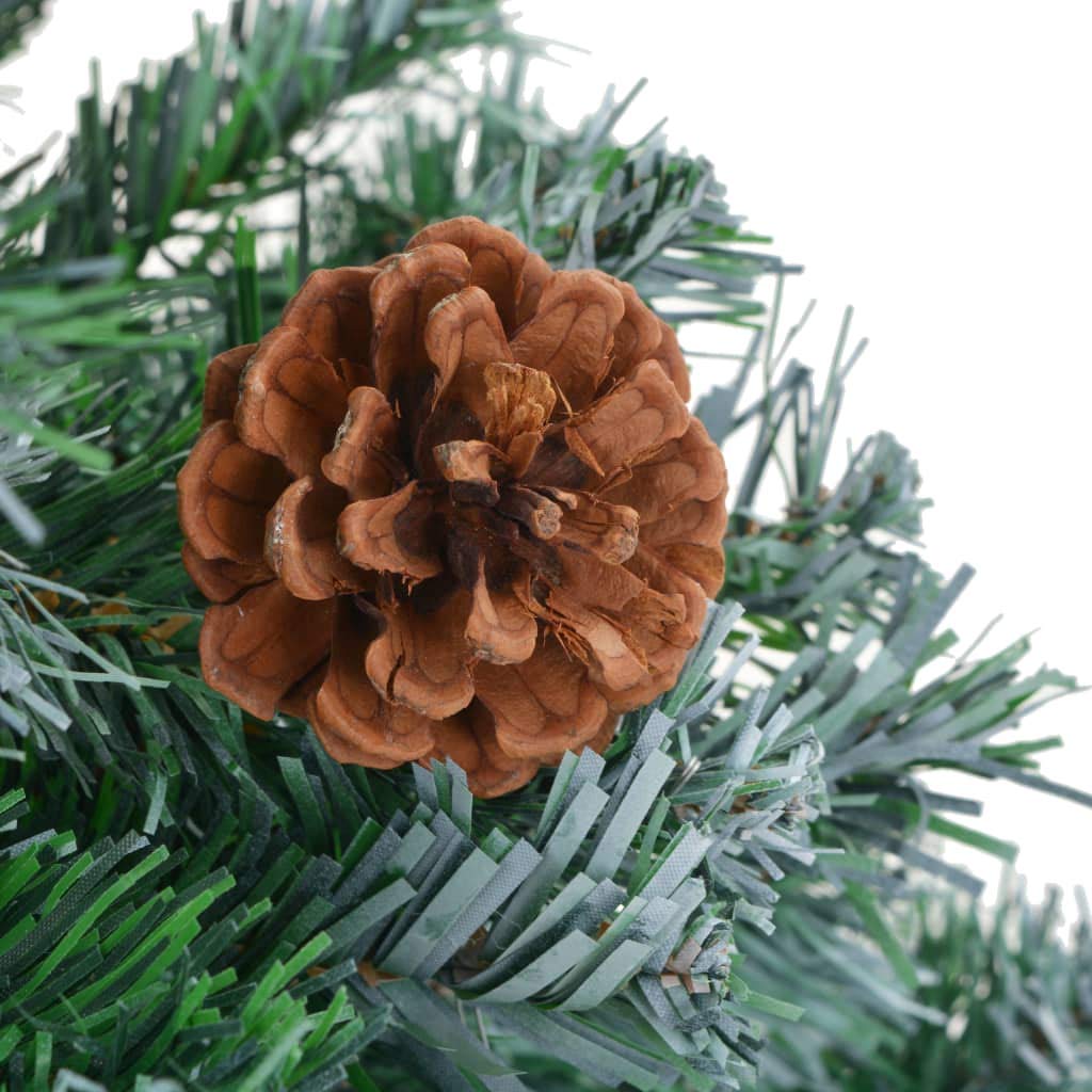 vidaXL Albero di Natale Artificiale con Pigne 210 cm