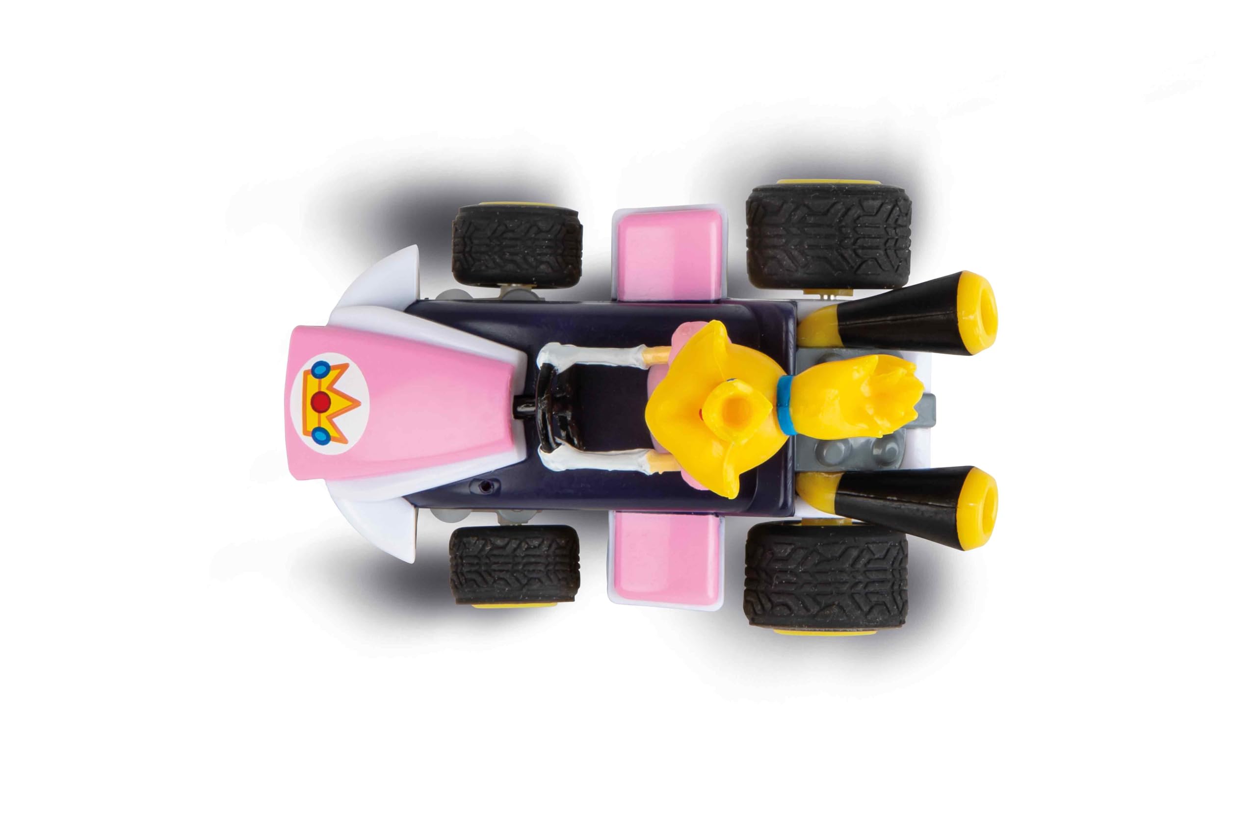 Carrera RC Mario Kart Mini RC, brzoskwiniowy, dla dzieci i dorosłych, chłopcy i dziewczęta, unikalna oryginalna licencja, natychmiastowa zabawa z gotowym do biegania, autentyczne wrażenia z gry Mario,