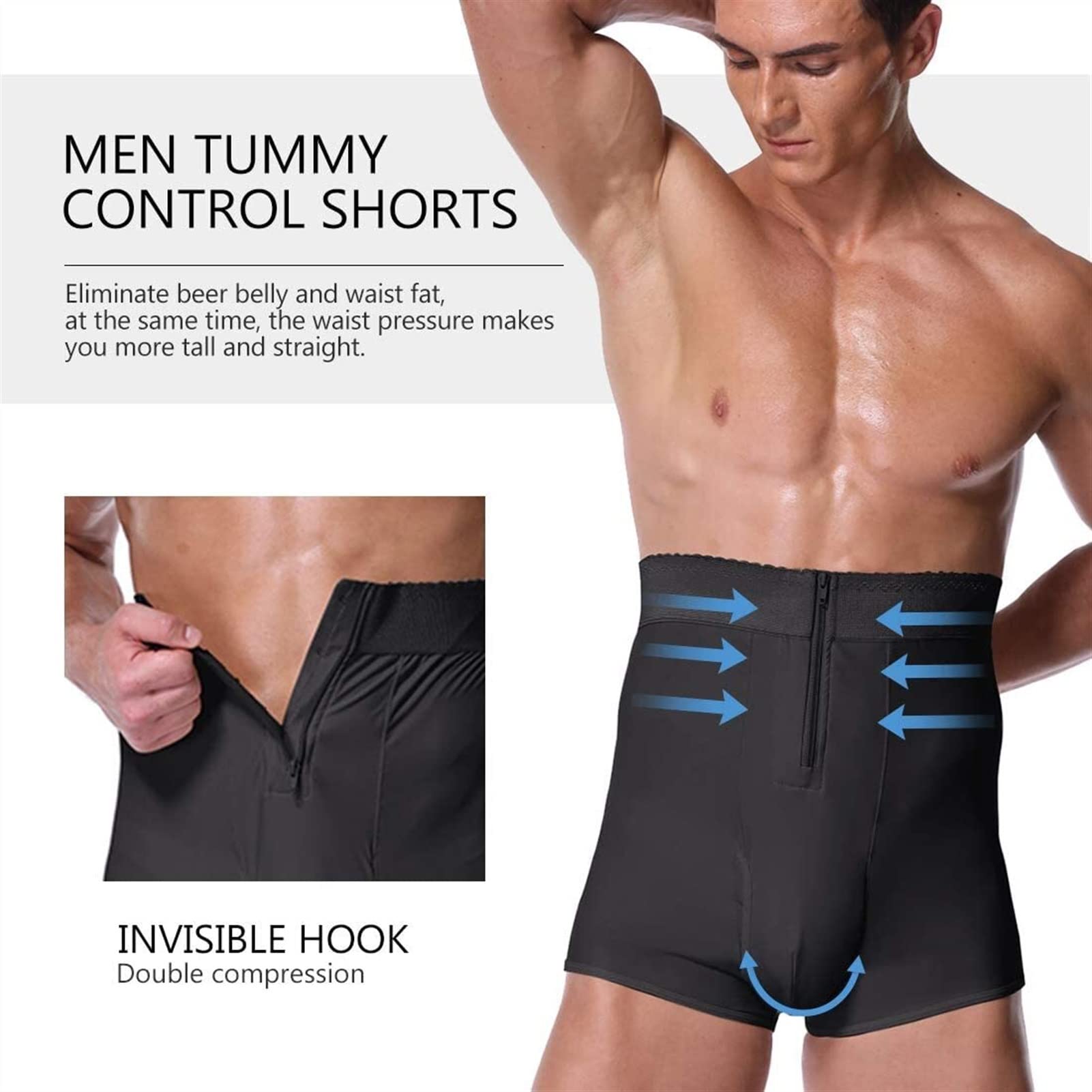 Shaper Shark - Short De Contrôle De Ventre Pour Hommes - Unb