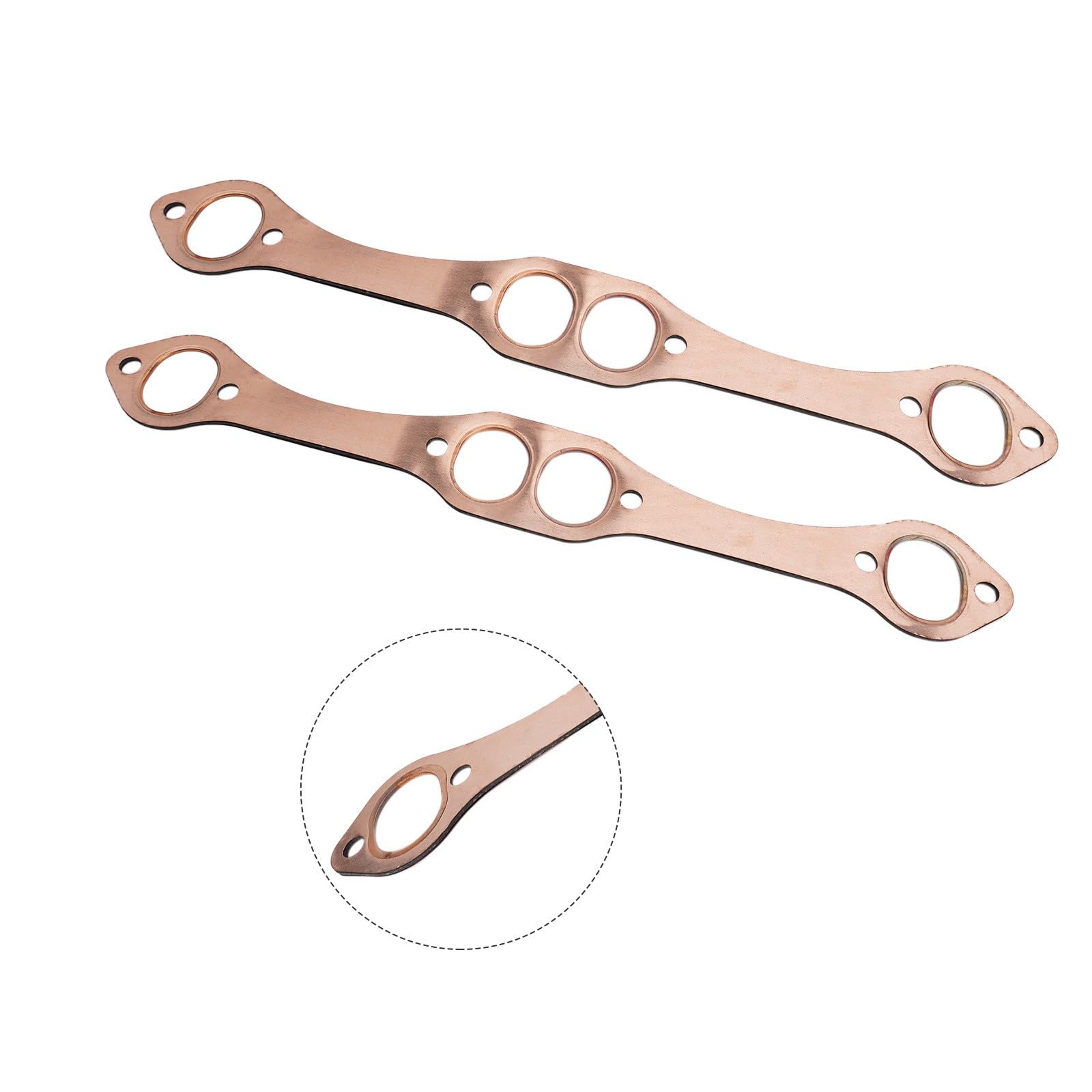 SB Chevy Small Block Oval Port Kupfer Auspuffkrümmerdichtung für 327 305 350 383