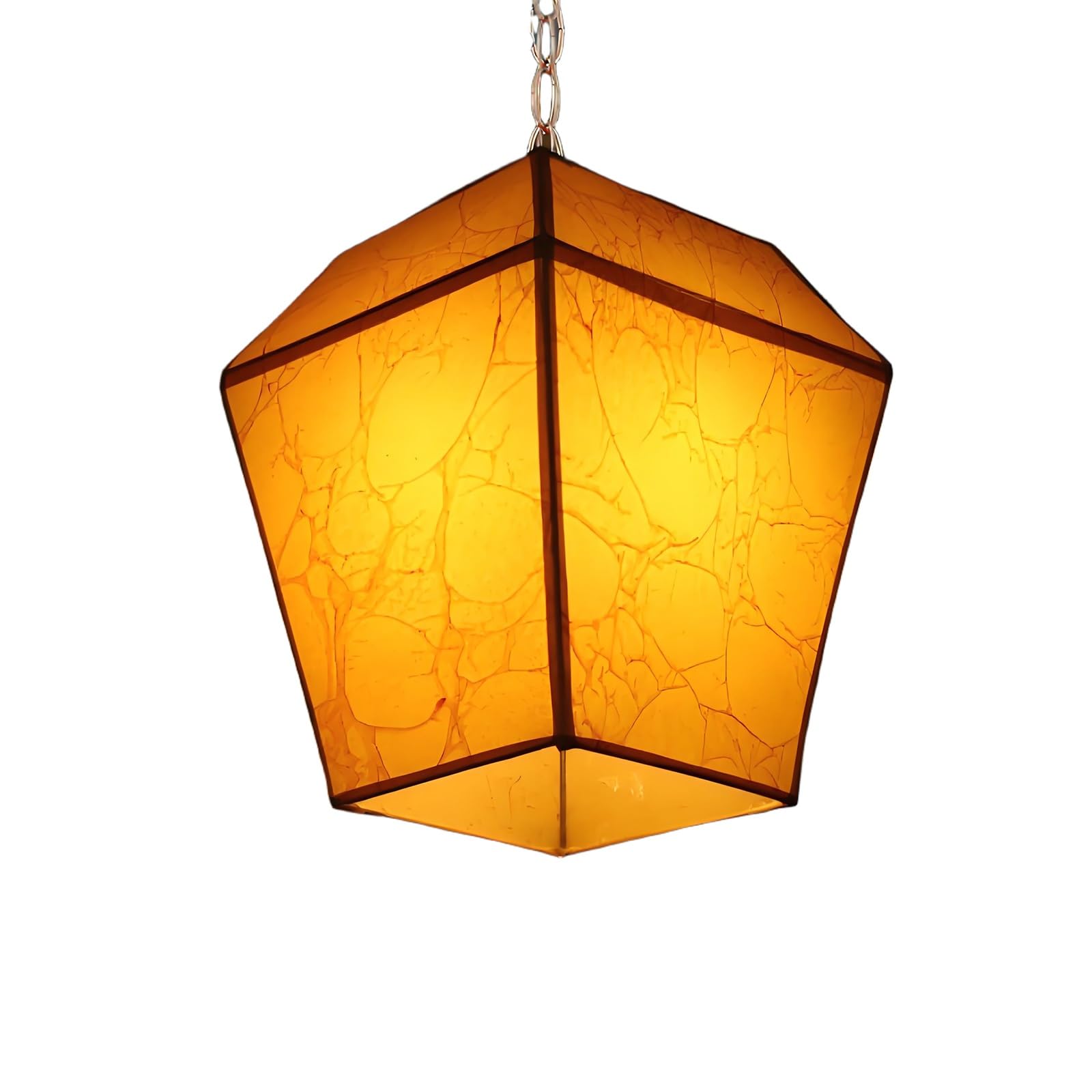 ROHCGHC chinese-style lanterns, Colorful Hanging Chinese Lanterns, Kong Ming Lantern Shape, Red Fabric(Orange,14in)