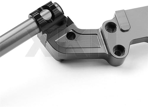 Miniatura 6 de XKH - Juego de manillar de aluminio CNC con clip, compatible con Kawasaki Z900 2017, gris B07B4SQJ4D