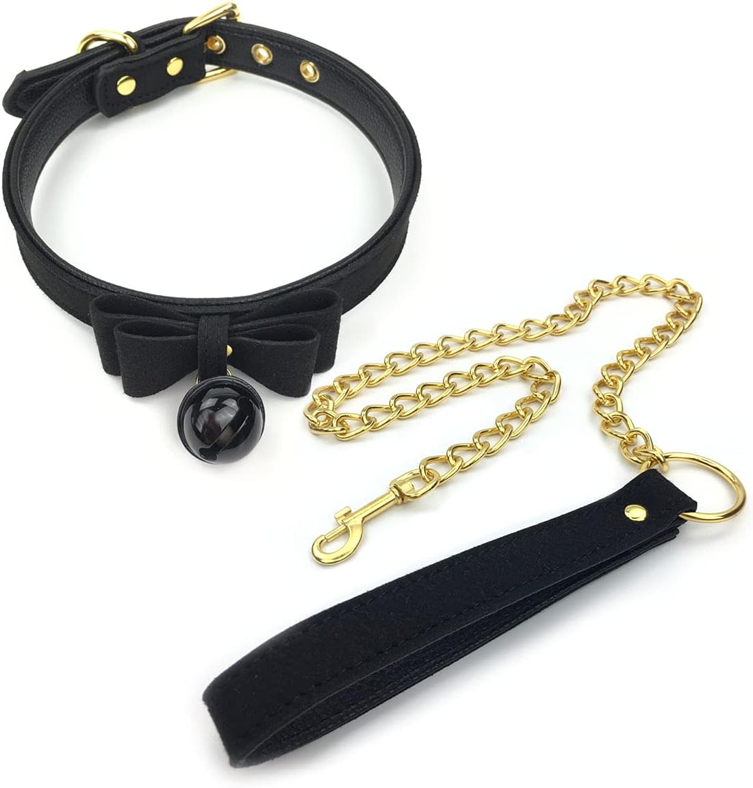 Destiny Love Bell Choker Collar Necklace Lolita Bow Collar Cat Kitty Velvet Necklace with Box for Women and Men