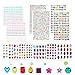 1782pcs Gems Stickers, Self Adhesive Gems for Crafts Bling Rhinestones, Assorted Shapes Jewels Stickers for Kids, Scrapbooking, Nail Art, Face Deco