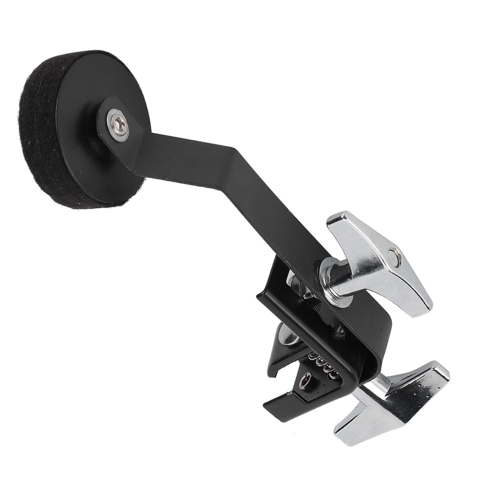 Asixxsix Trommeldämpfer Stummes Schalldämpfer, Legierungsmetallclip auf Snare Drum Muffler mit Tonsteuerungssystem für Snare -Drums, Beseitigt Unnötige Obertöne (BLACK)