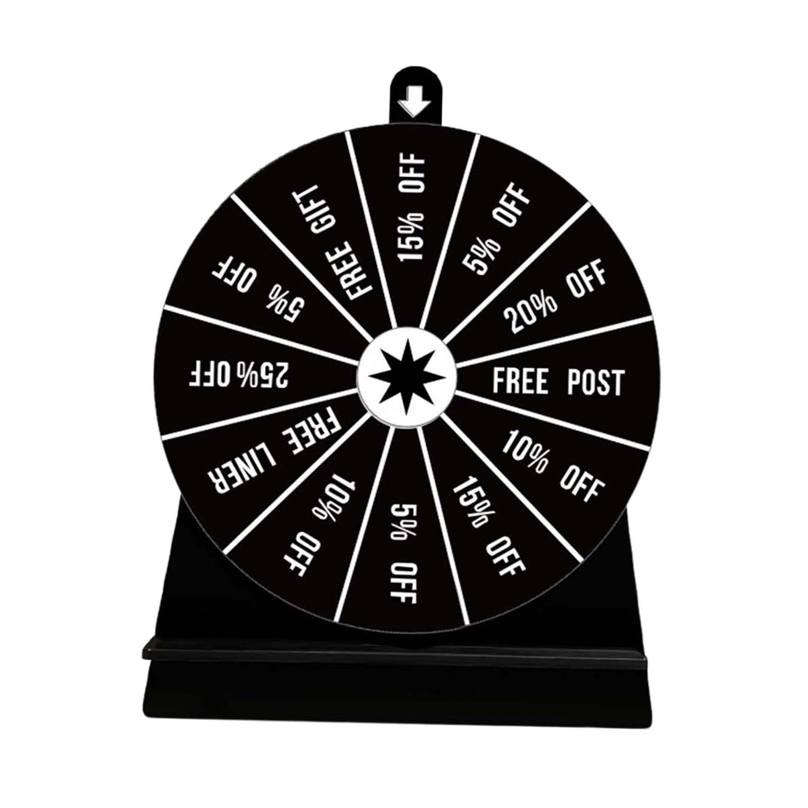 ATORSE® Turntable Drinking Wheel Fortune Game Tabletop Game for Ktv Party Carnival
