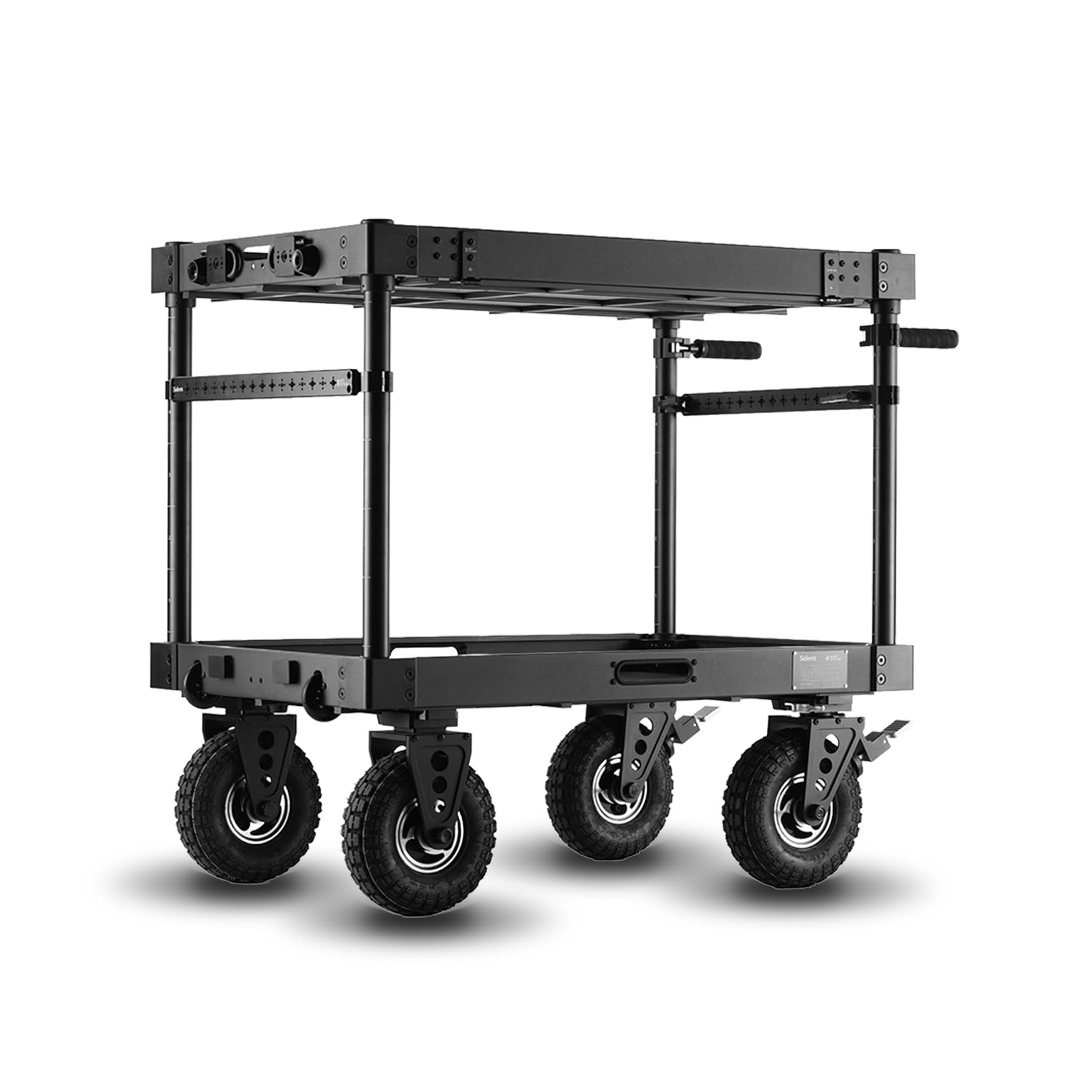 Selens 40" Video Production Camera Cart, Modular Quick Install Mobile Workstation for Production Film/Video/Photography/Live, Secure Storage and Move Equipment with 200kg/440lb Payload(SCF2-CW40)