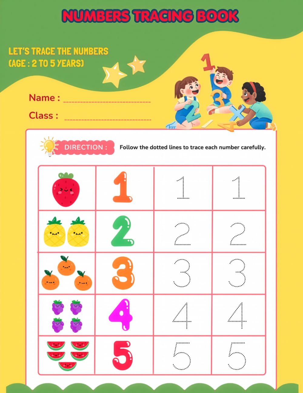 My First Numbers Tracing Book: Learn to Write Numbers 1–20 with Fun Tracing Practice for Preschoolers