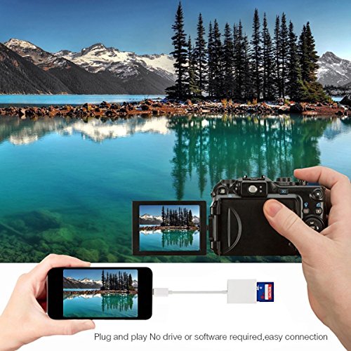 USB Type C Card Reader, USB C Computer Camera Reader Adapter, White, Upgraded Version 3.0