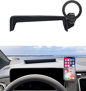 MaserWeller Car Phone Holder for Mercedes Benz EQE 2023-2025 Accessories 12.3" Digital Instrument Cluster Screen Fixed Clip Phone Holder Compatible with MagSafe