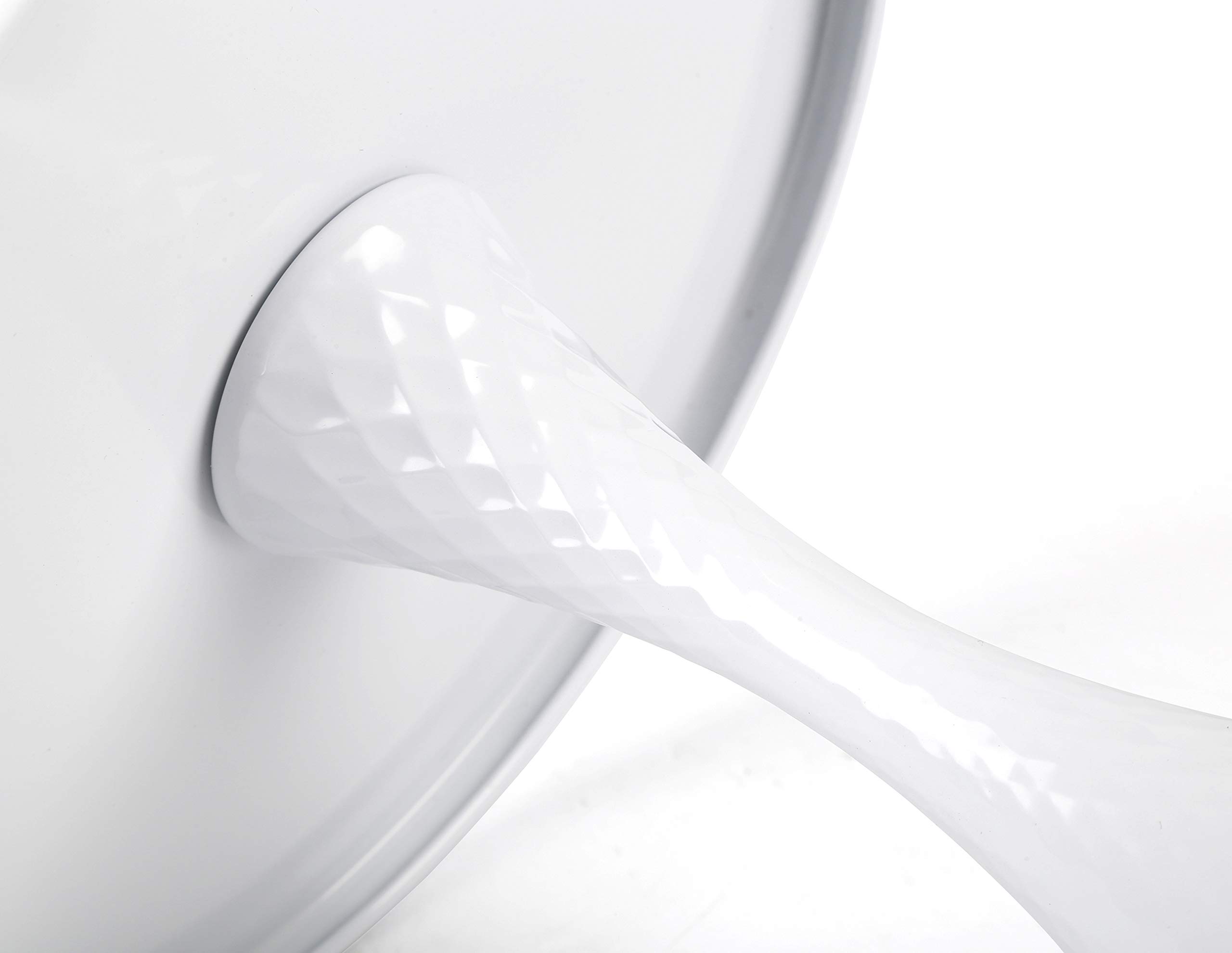 VILAVITA 10 Inch Modern Cake Stand Round Cupcake Stands Metal Dessert Display Cake Stands, White