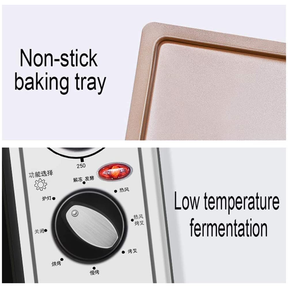 100L large capacity domestic oven, 8 bottom tube multiple heating, fermentation function, 120 minutes timing function, professional kitchen oven
