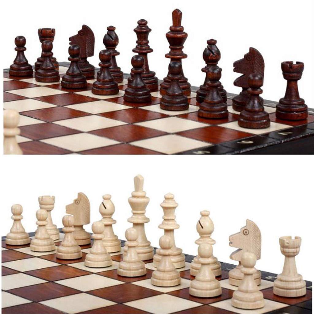 MYBA Schachspiel Schach Holztisch Schach Chinesisches Schach Spiele Magnetic Chessman Weihnachten Geburtstag Premium-Geschenke Entertainment Brettspiel Folding Geschenk