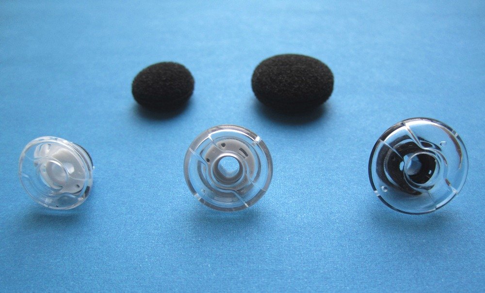 Set SML 1pc Small 1pc Medium 1pc Large Eartips + Foam Cushions Compatible with Plantronics Voyager 5200 5220, Voyager Pro, Pro +, Pro HD, Pro UC, and Voyager Legend, Legend UC Headset Wireless Devices