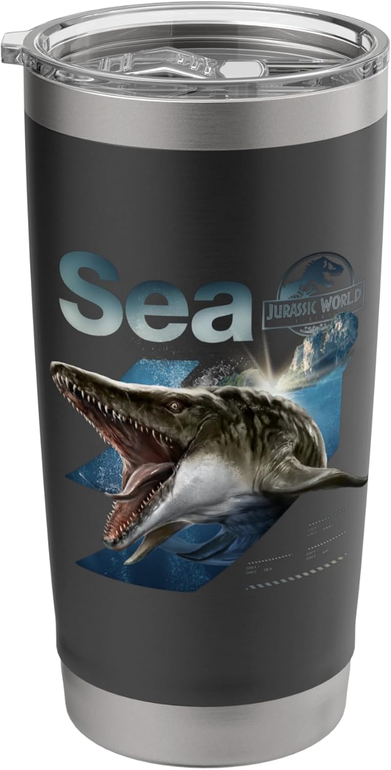 Jurassic World Rebirth Mosasaurus Sea Dinosaur Stainless Steel Insulated Tumbler