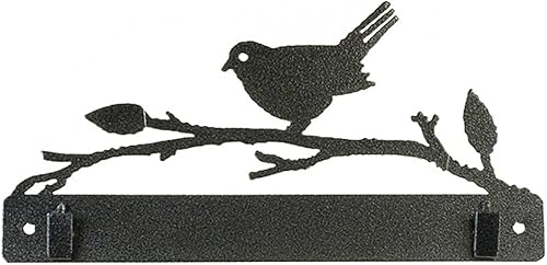 Ackfeld Manufacturing - Colgador de edredón de pájaro en rama con clips, color negro