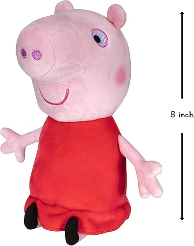 Miniatura 3 de Peppa Pig Felpa, 8 pulgadas, animal de peluche suave y esponjoso del mundo de Peppa Pig - Regalo de juguete para niños pequeños y niños