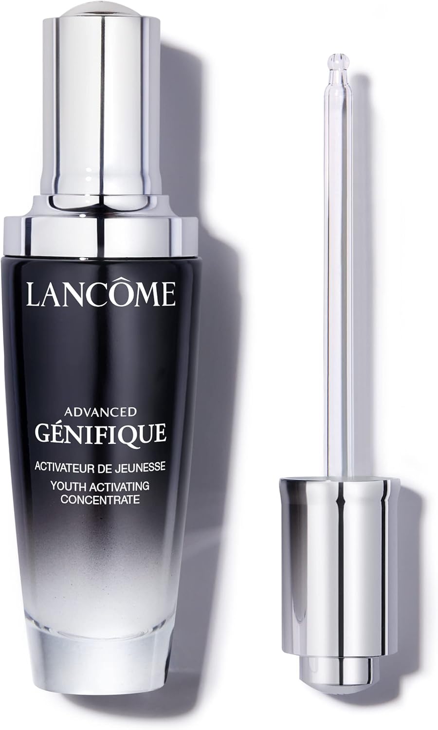 Lancôme Advanced Génifique Radiance Boosting Anti-Aging Face Serum – Visibly Hydrates & Plumps Skin – with Bifidus Prebiotic, Hyaluronic Acid & Vitamin Cg, 1.7 Fl Oz